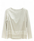 Blusa in Satin a Maniche Lunghe