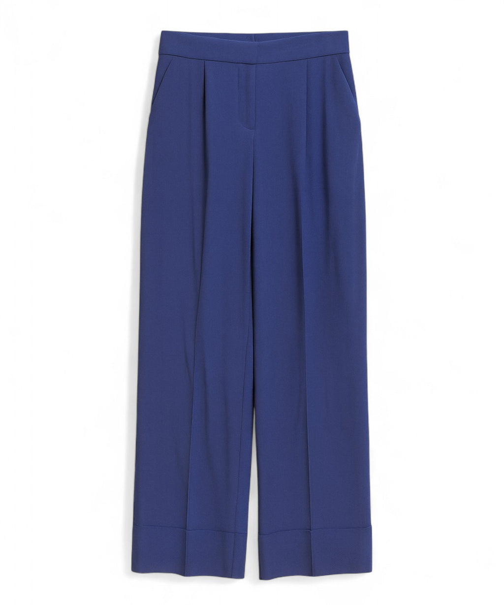Pantalons à jambes larges en tissu