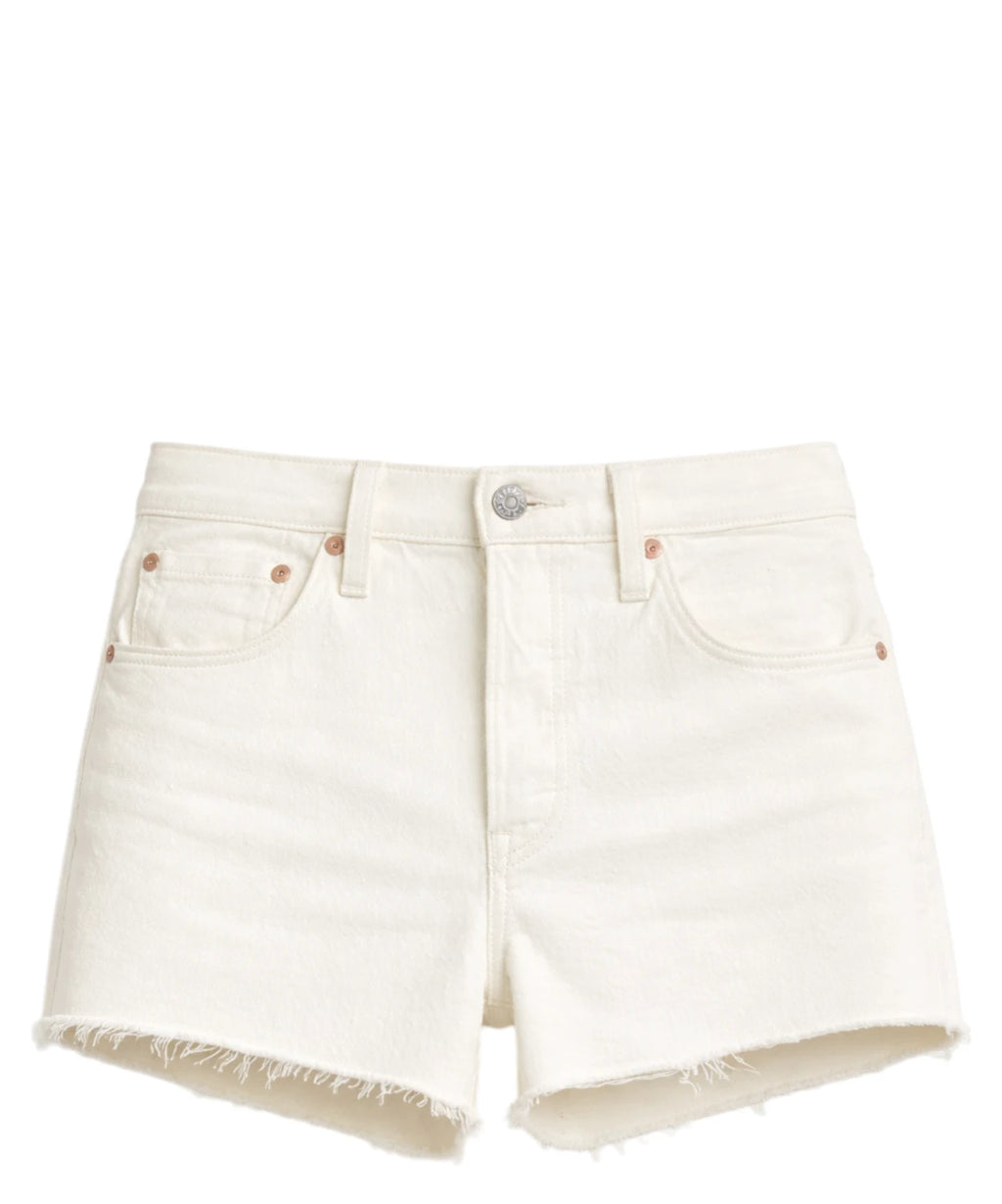Short femme Levi's 501 Original en denim blanc
