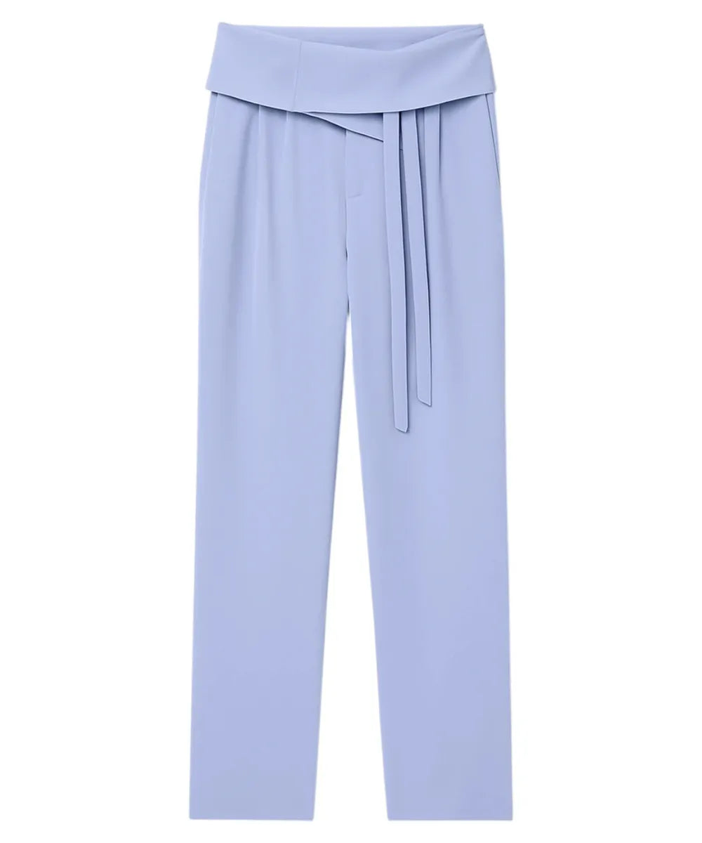 Pantaloni in Crepe con Cintura a Nastro-Emporio Armani-Pantaloni-Vittorio Citro Boutique
