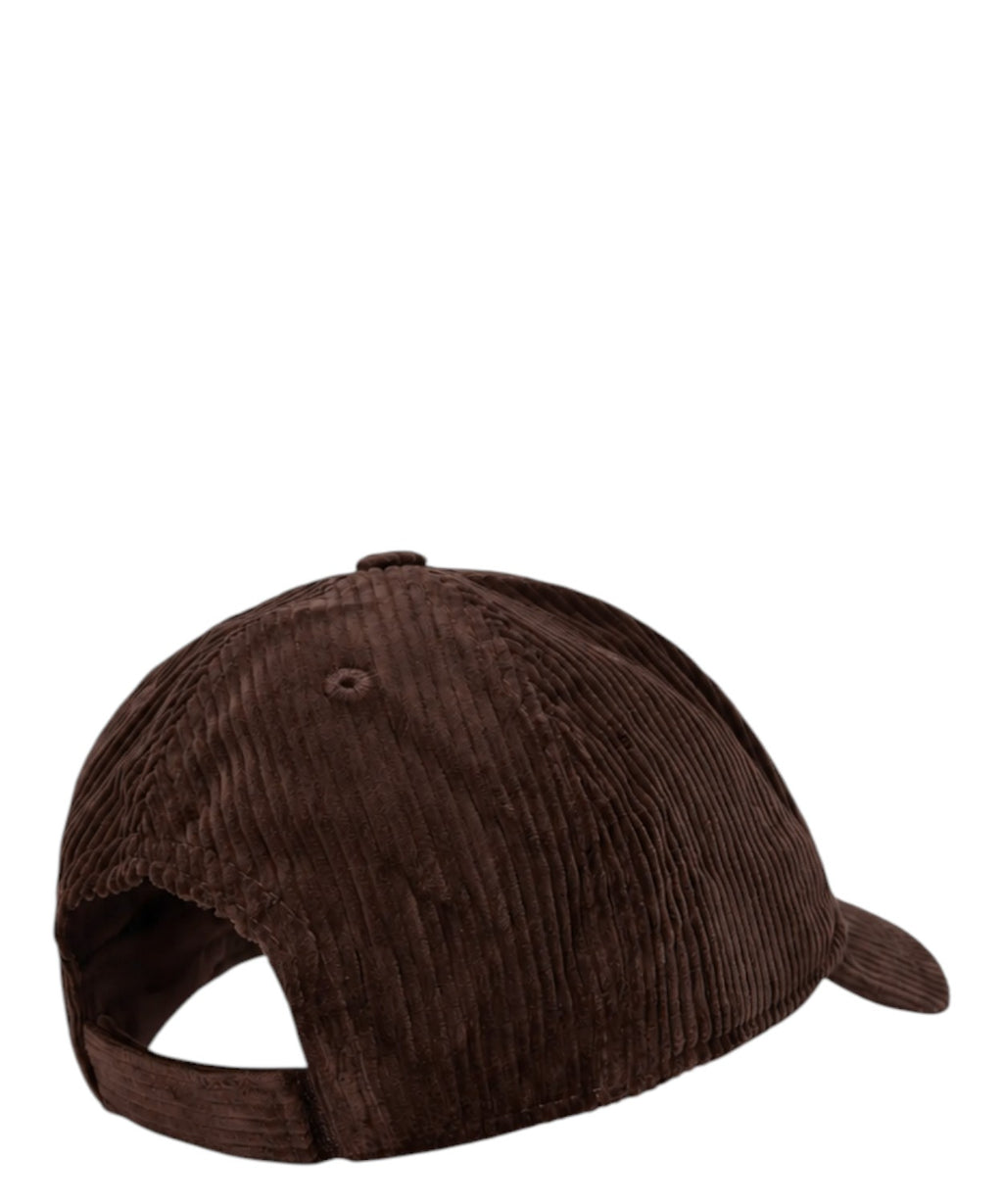 Cappello Baseball in Velluto a Coste con Logo Ricamato