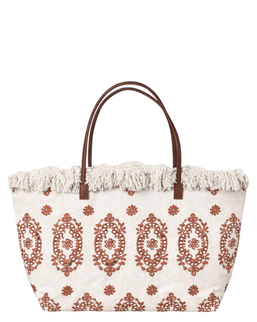 Sac City regular h en Sangallo avec Franges
