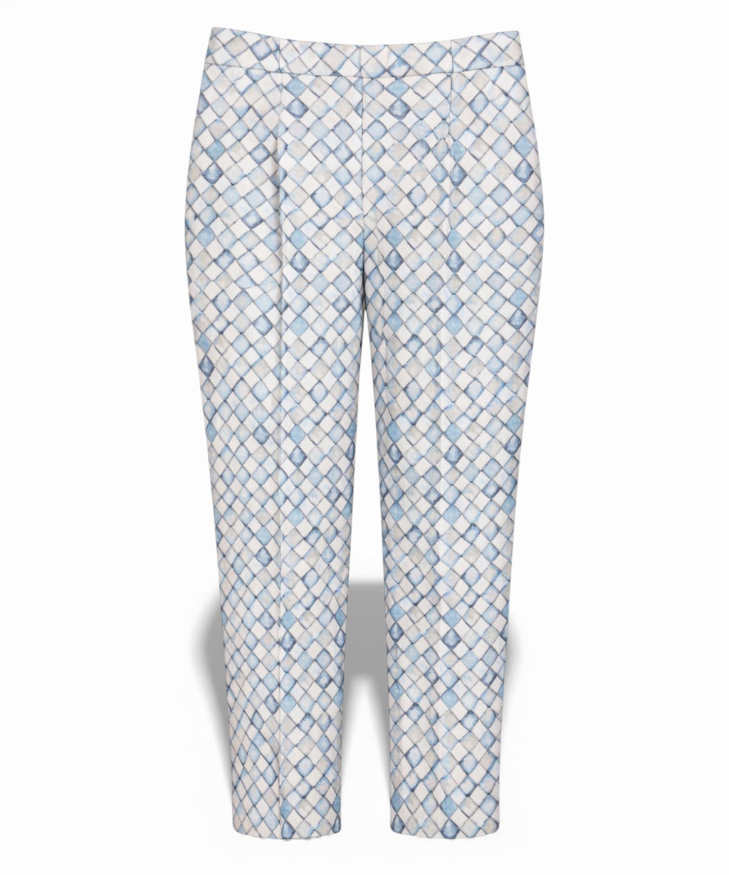 Pantalon slim fit femme à motif