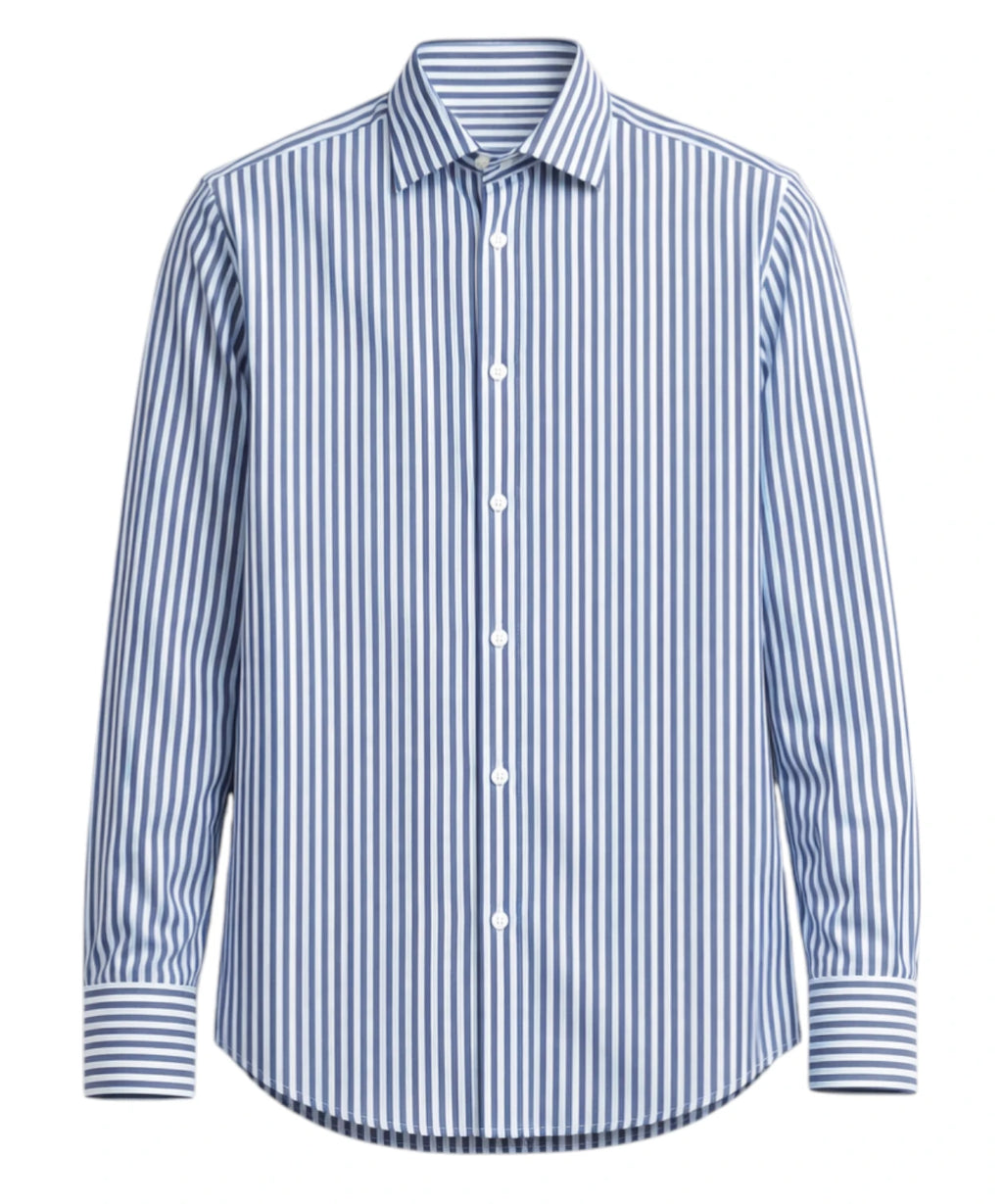 Ingram Chemise Homme Rayures Stretch Coupe Slim