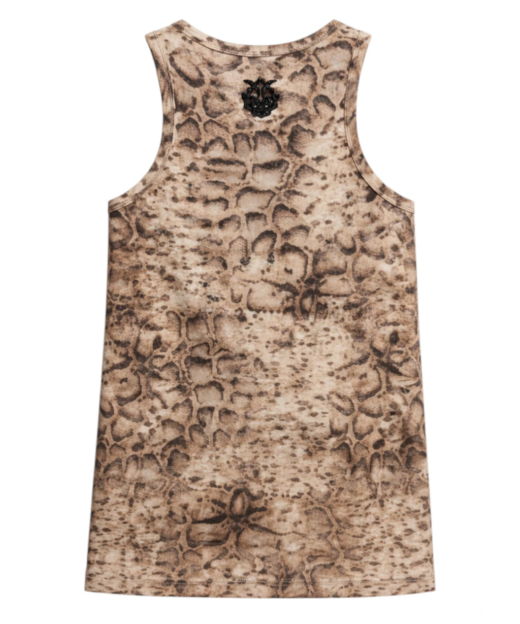 Pinko Canotta Belfiore avec imprimé python