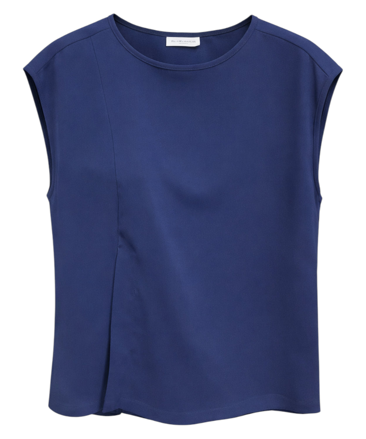 Top senza maniche Blubianco con Pinces