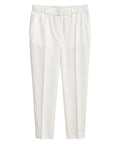 Pantaloni Blubianco con Elastico in Vita e Piega