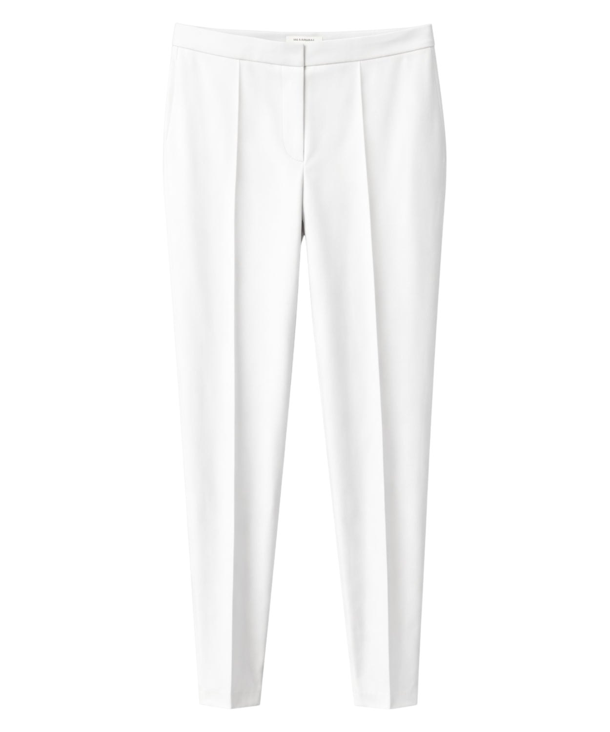 Pantaloni Sartoriali Blubianco con Piega Centrale