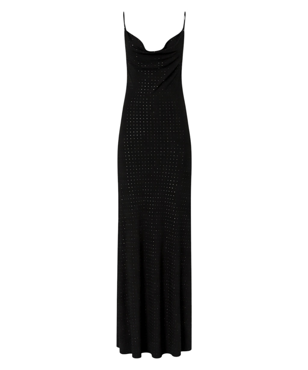 Robe longue slipdress PINKO avec strass