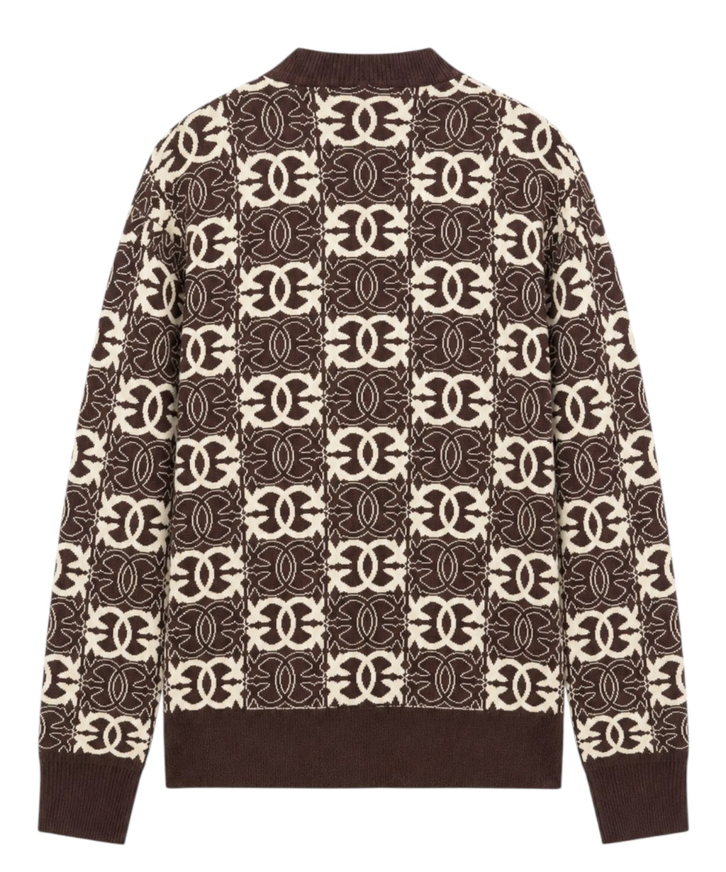 Cardigan Donna Jacquard Pinko