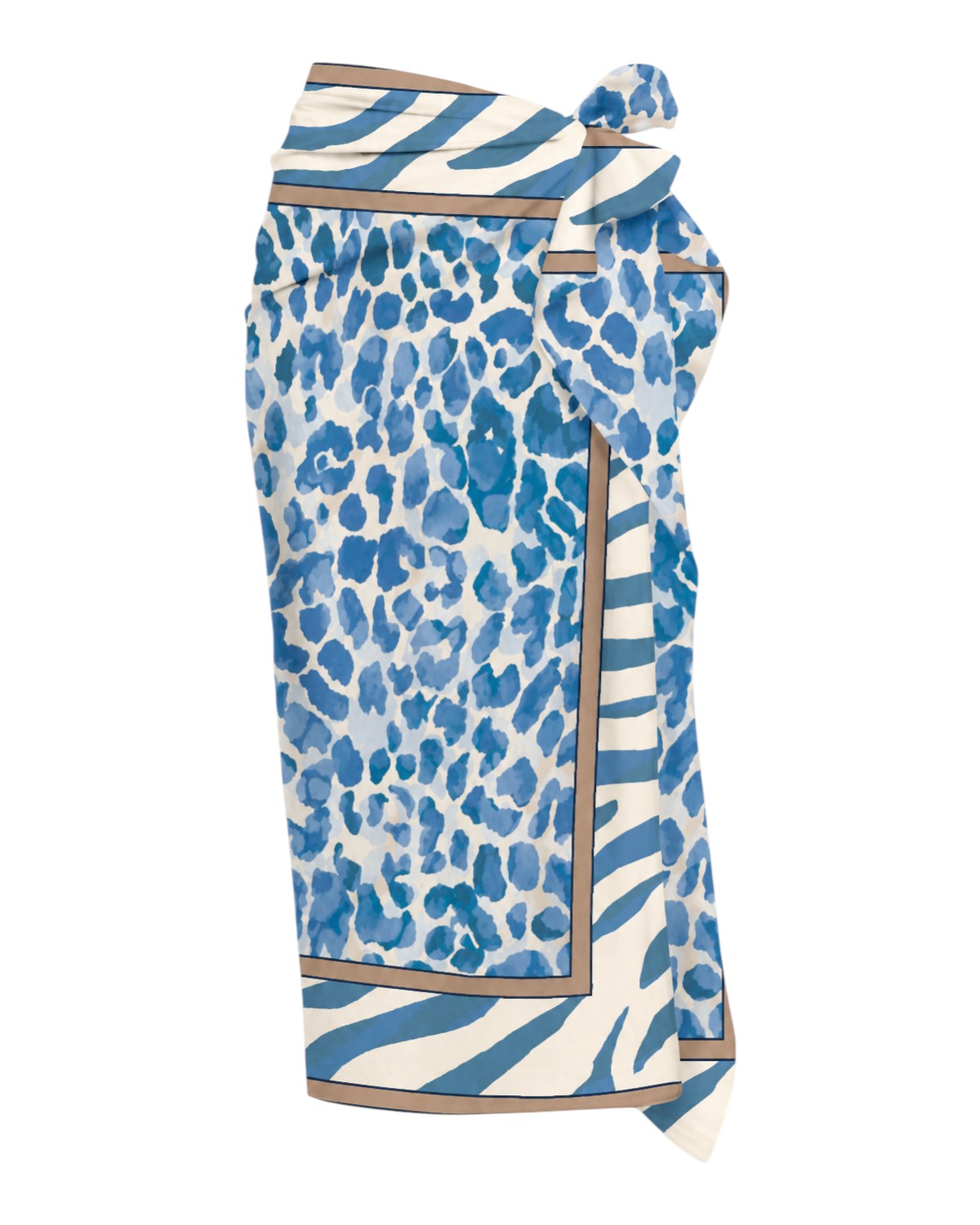 Pareo en soie Tahiti MC2 Saint Barth Animalier