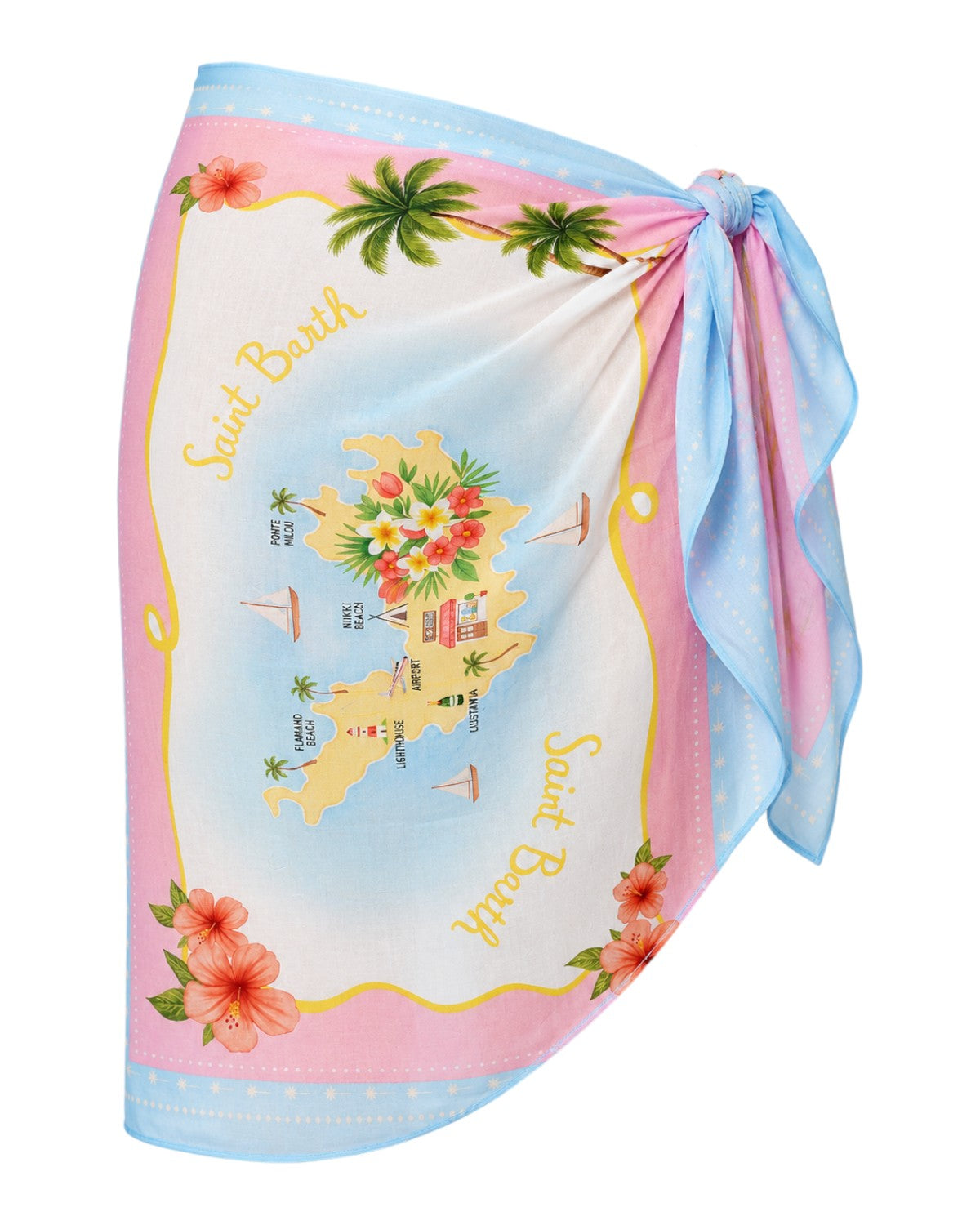 Pareo en soie Tahiti MC2 Saint Barth pour accessoires de plage