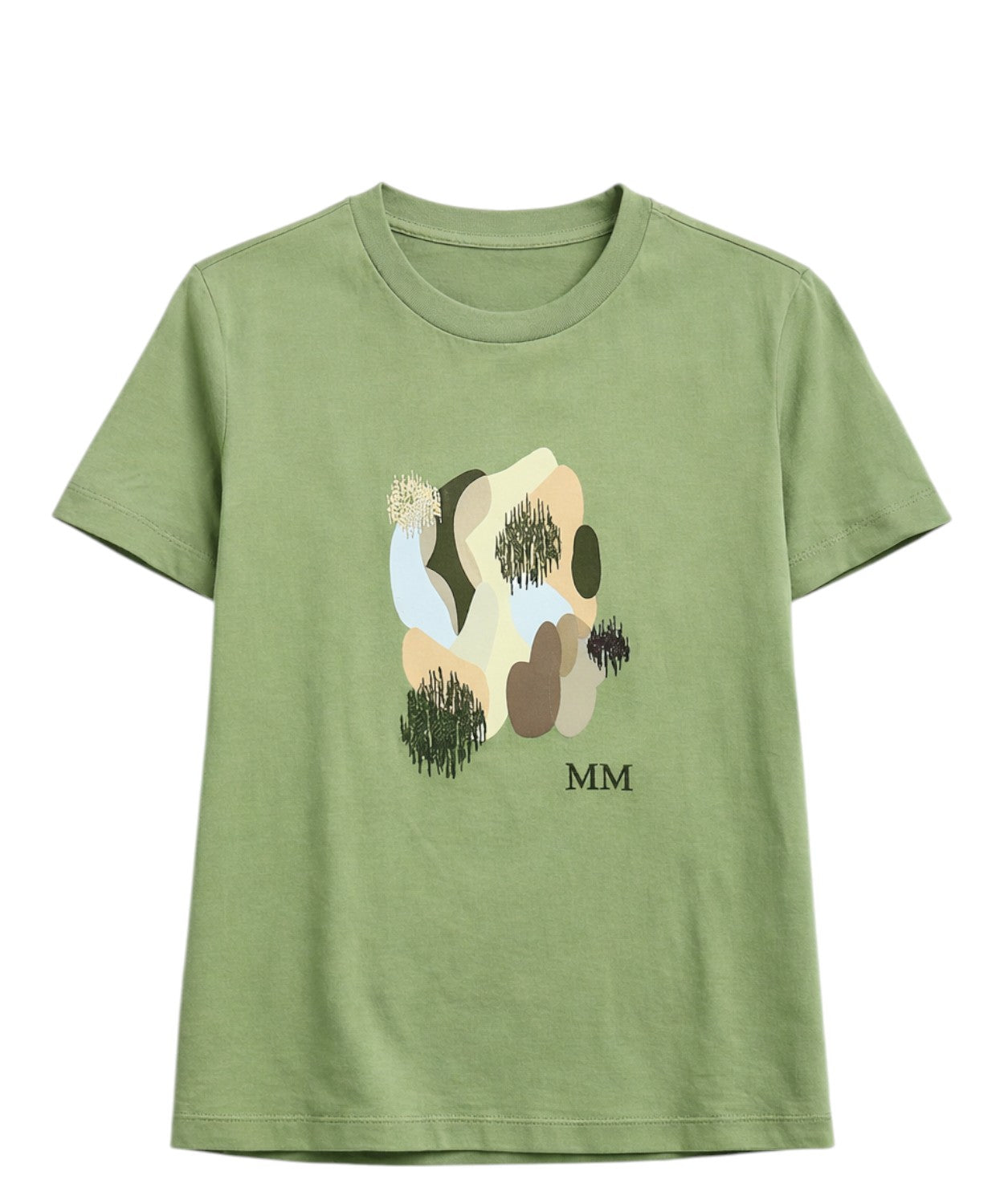 T-shirt femme en coton Licenza avec impression et logo