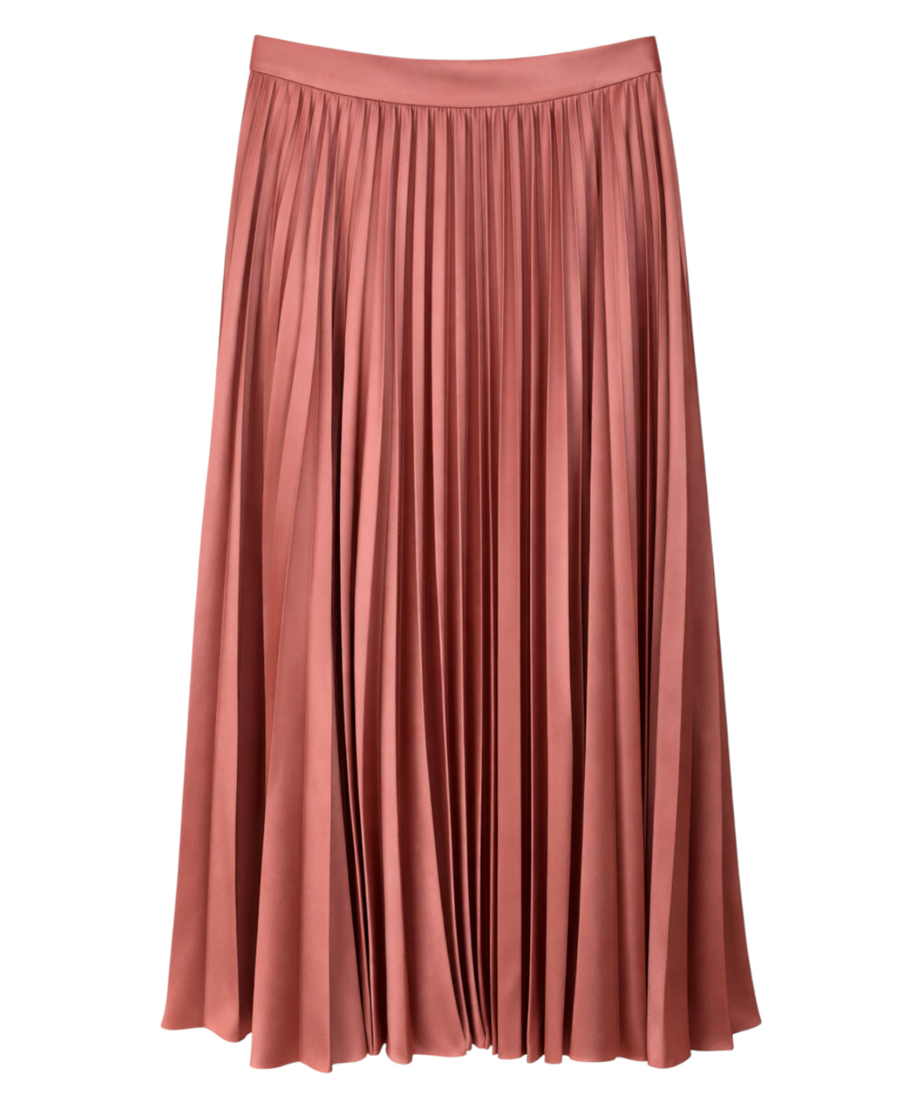 Jupe midi plissée satin Twinset