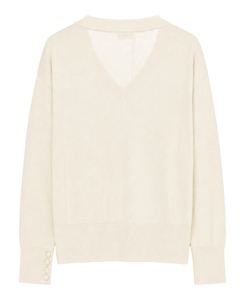 Maglia Marella FACELLA in filo di Cotone con Scollo a V