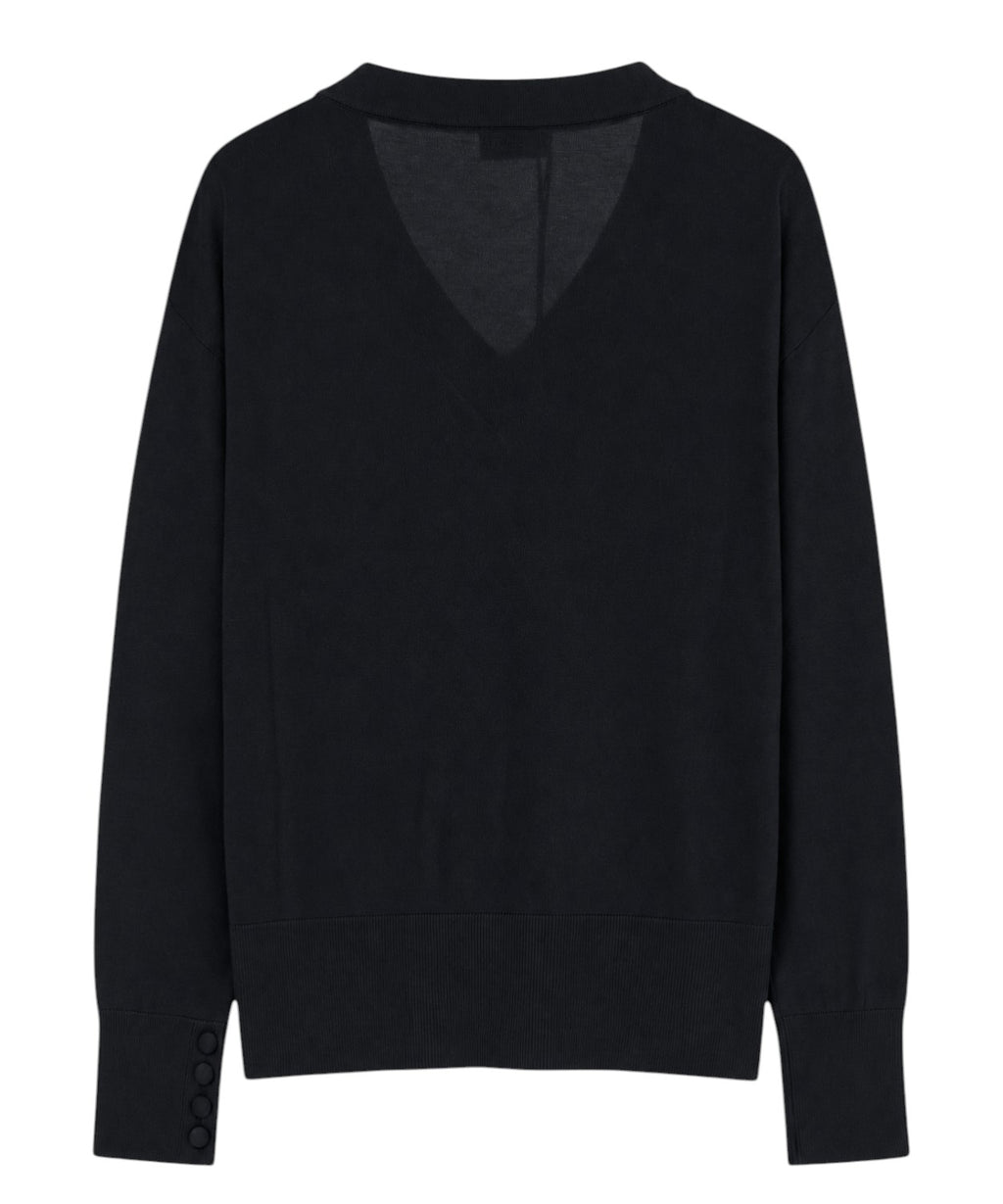 Pull Marella FACELLA en fil de coton à col en V