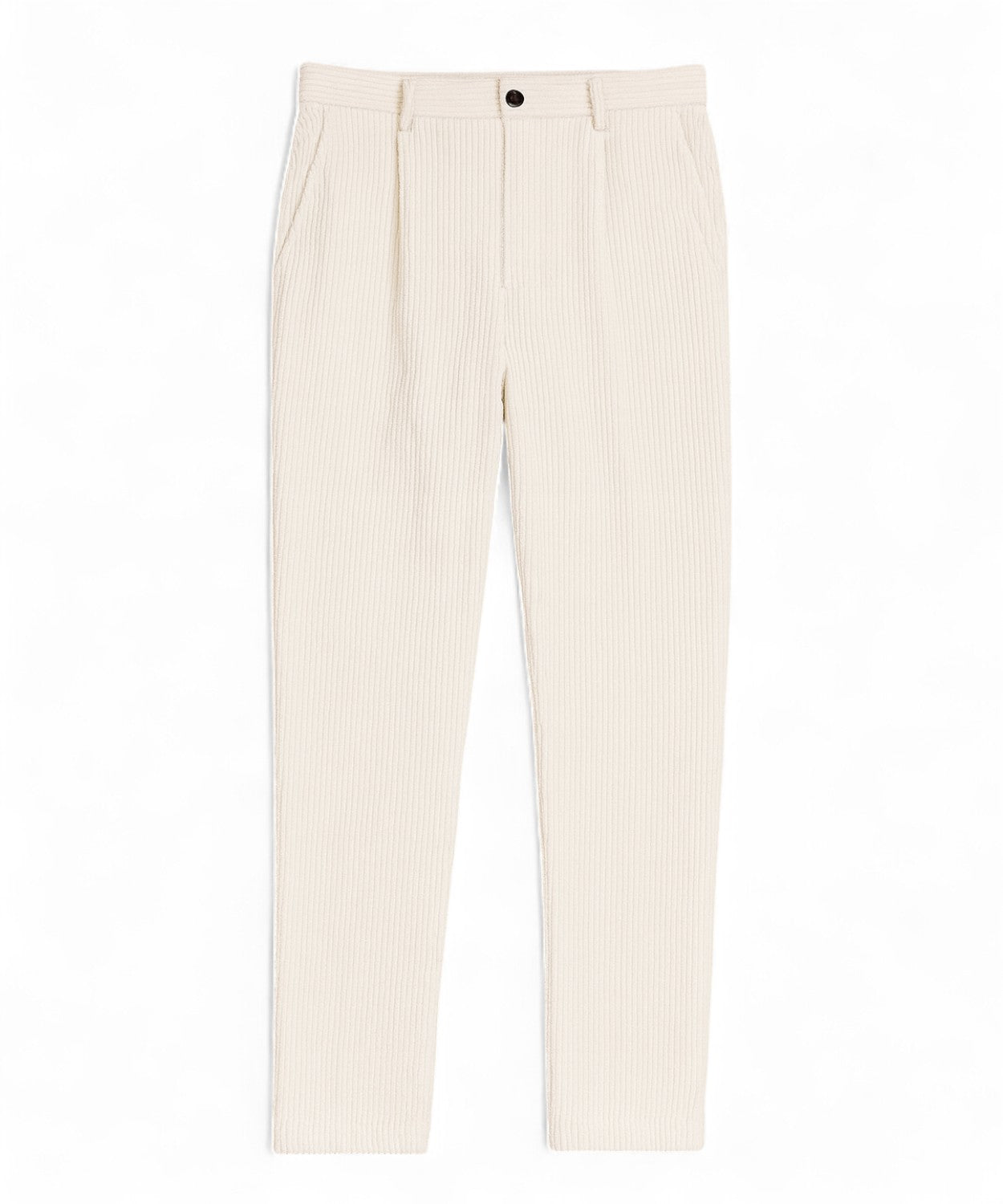 Pantalone con Pence in Velluto a coste Larghe in Cotone Stretch-Michael Coal-Pantaloni-Vittorio Citro Boutique