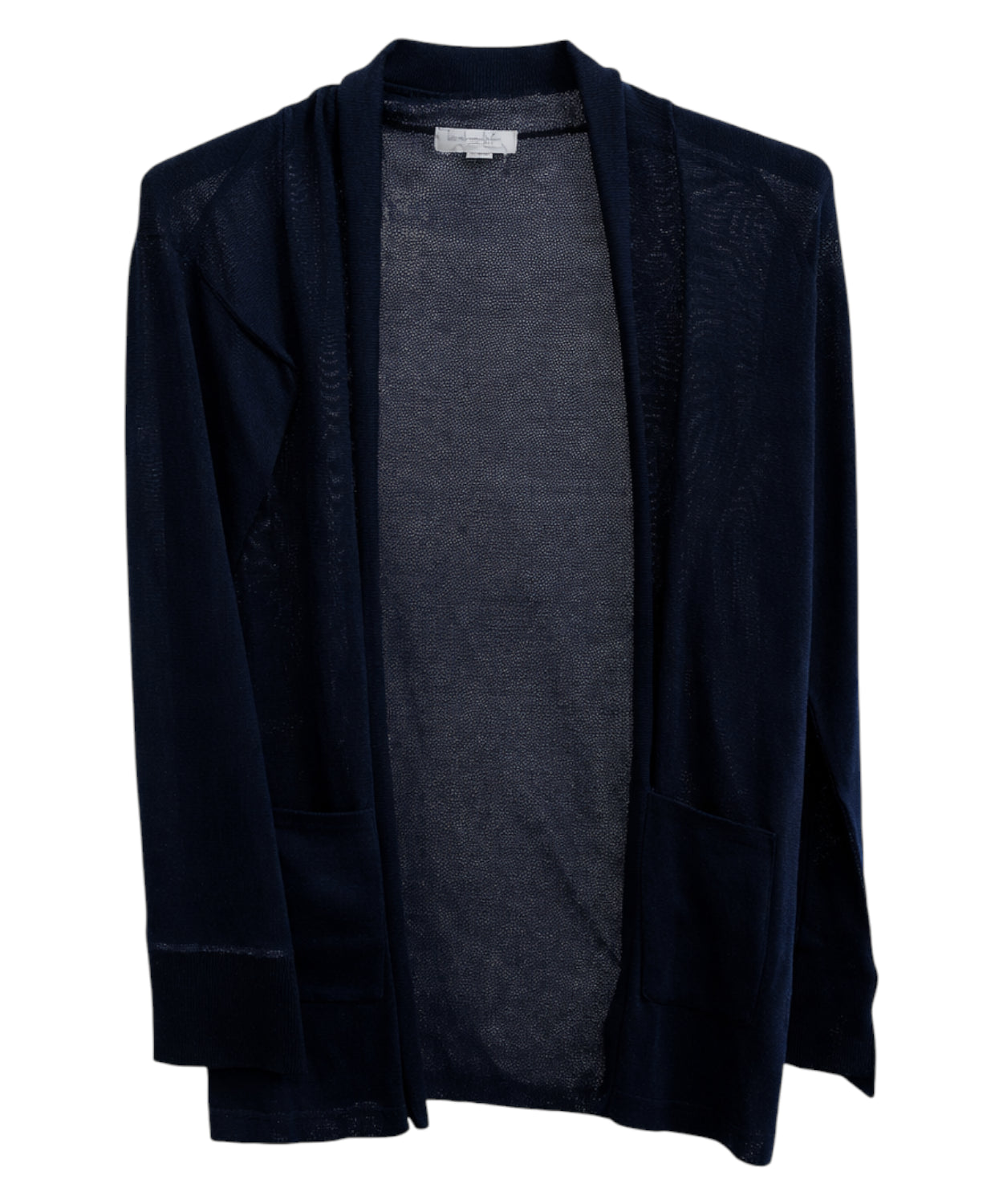 Cardigan in maglia blu scuro di Blubianco