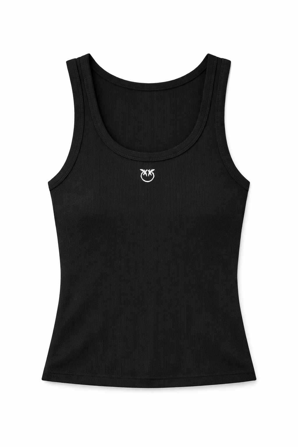 Débardeur Calcolatore en Coton Stretch PINKO avec Logo Love Birds