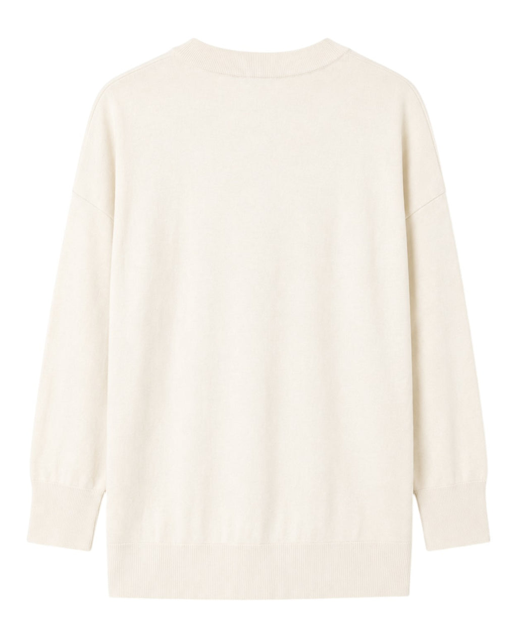 Maglione Marella Baffo in Filo di Cotone per Donna