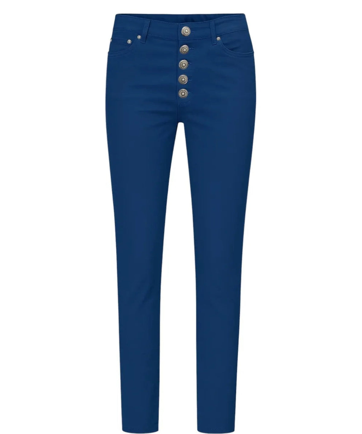 Pantalone Koons in cotone e seta con bottoni gioiello-Pantaloni-Dondup-Vittorio Citro Boutique