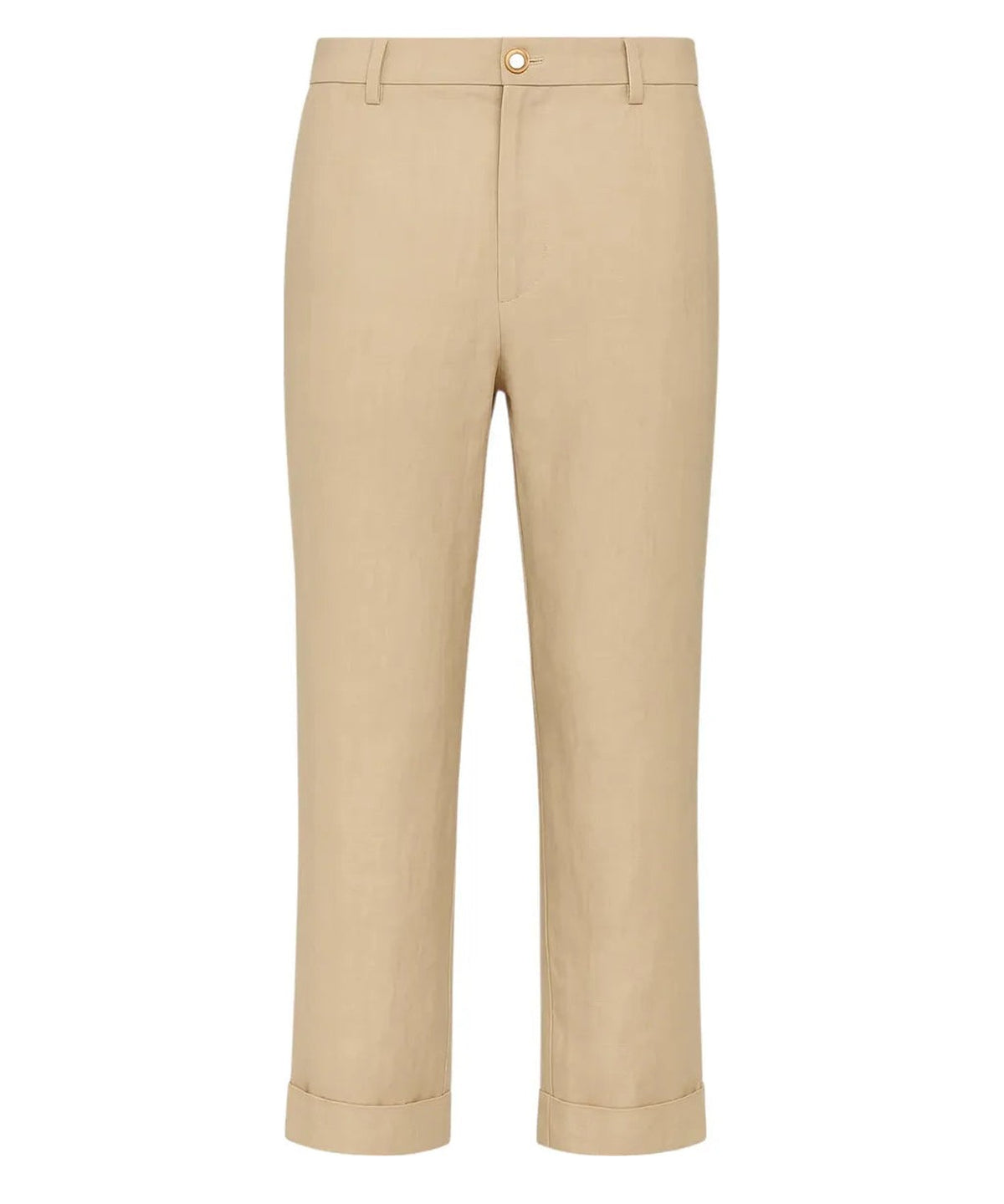 Pantalone chino Gloria Capri in lino e cotone-RE-HASH-Pantaloni-Vittorio Citro Boutique