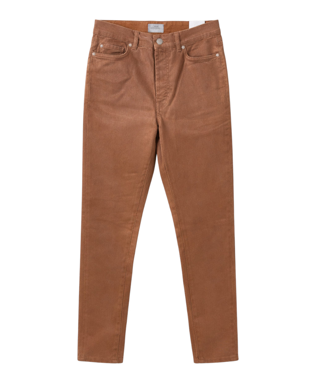 Pantalon Marella en coton effet enduit