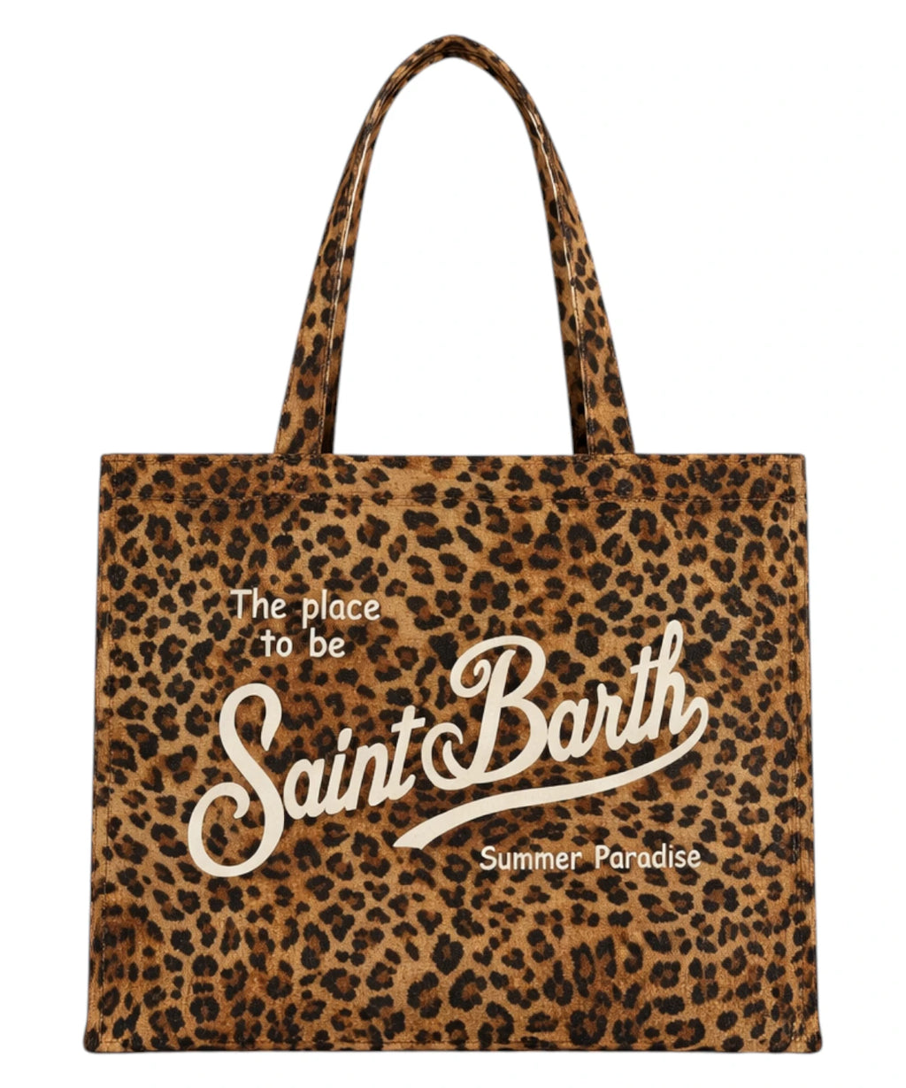 Sac Essential Saint Barth à imprimé léopard