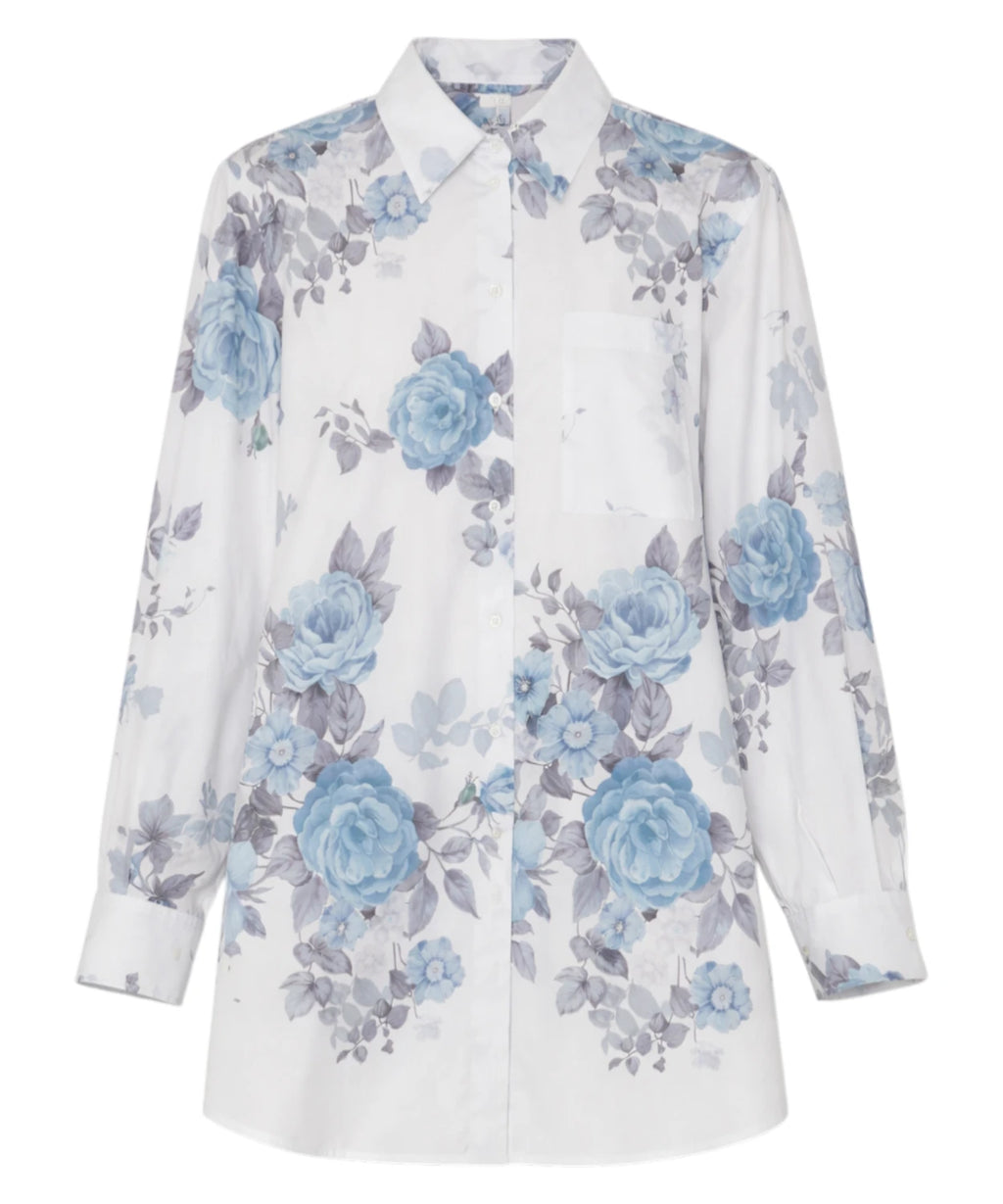 Chemise AMICI Marella Florale en Coton Extensible