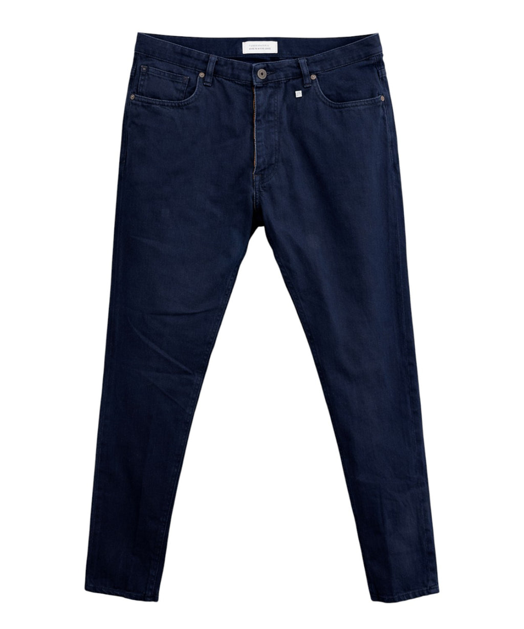 Pantalon en coton bleu slim fit Not to Be Found
