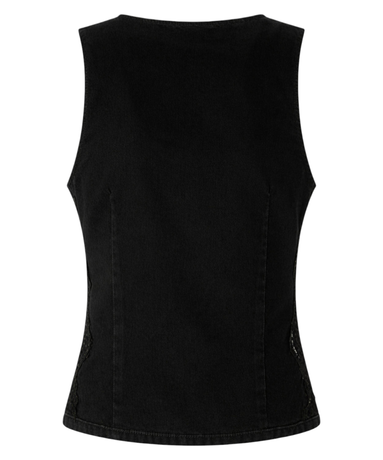 Gilet Pinko Gardener in Denim Nero