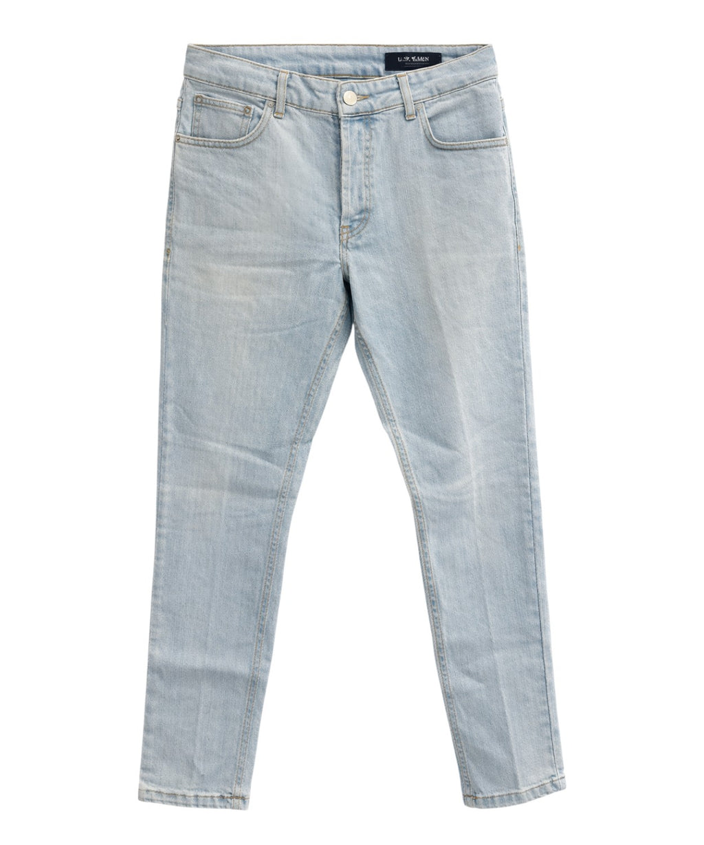 Jeans slim fit en denim clair d'Entre Amis