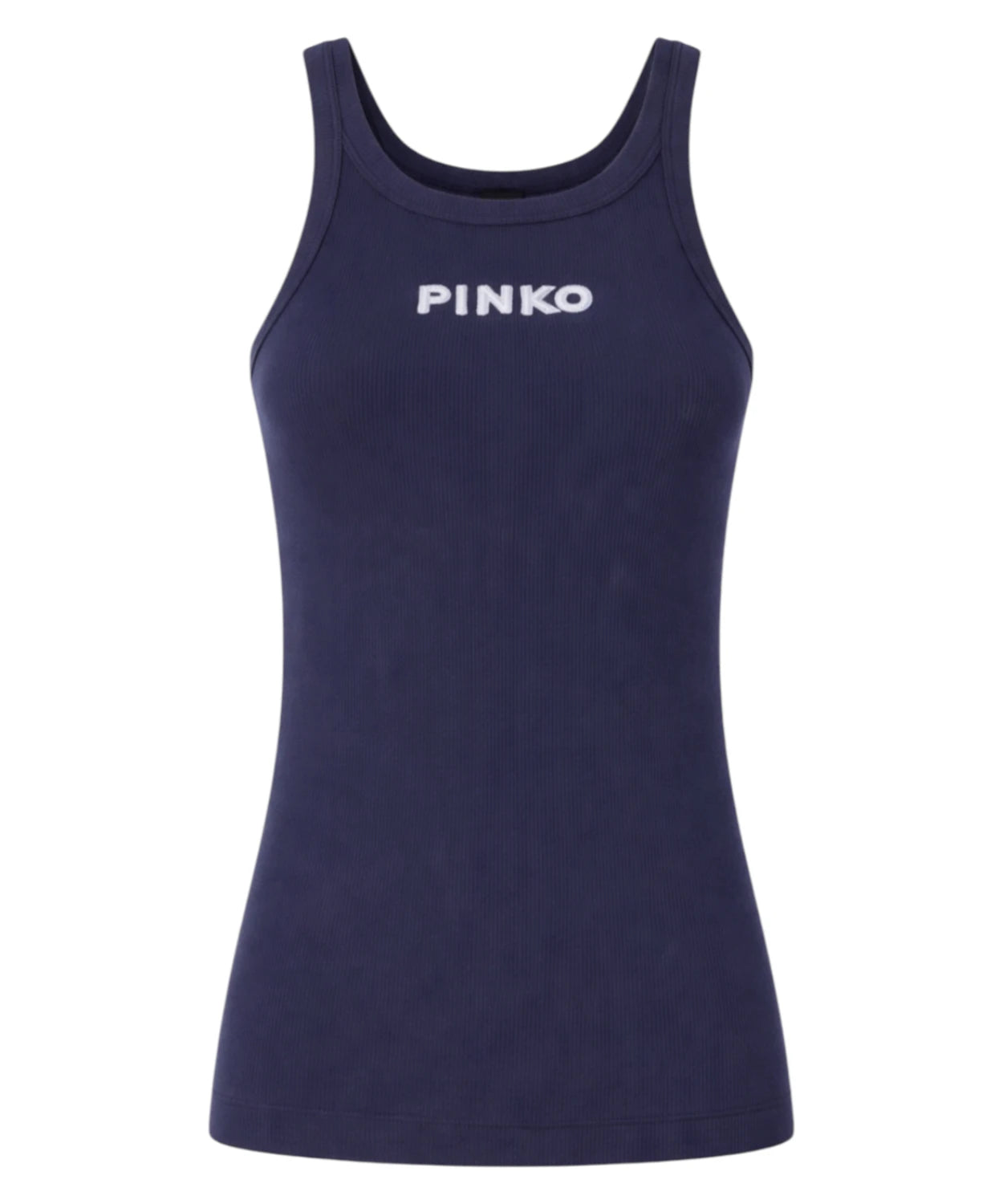 Canotta Pinko Blue Lagoon con logo elegante