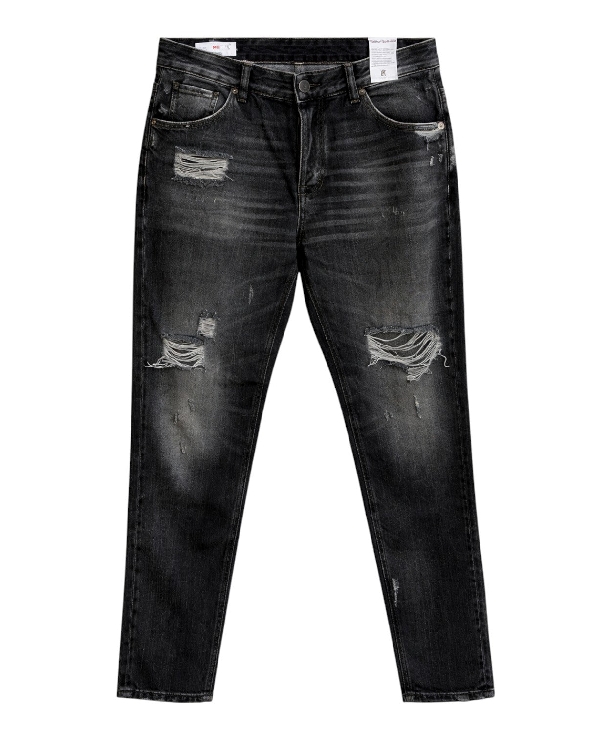 Jeans PT Torino in denim nero slim fit