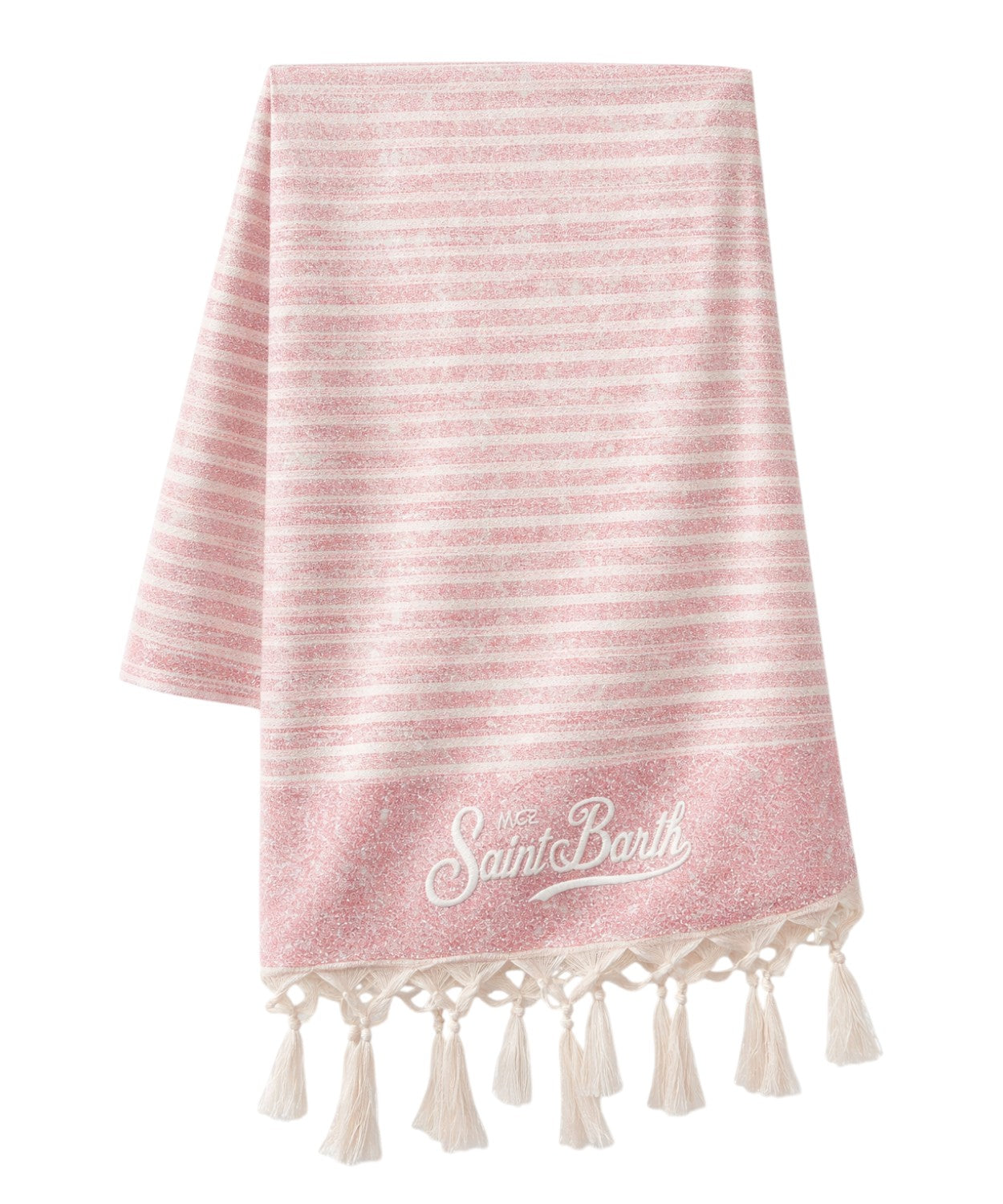 Serviette de plage MC2 Saint Barth en Lurex avec franges