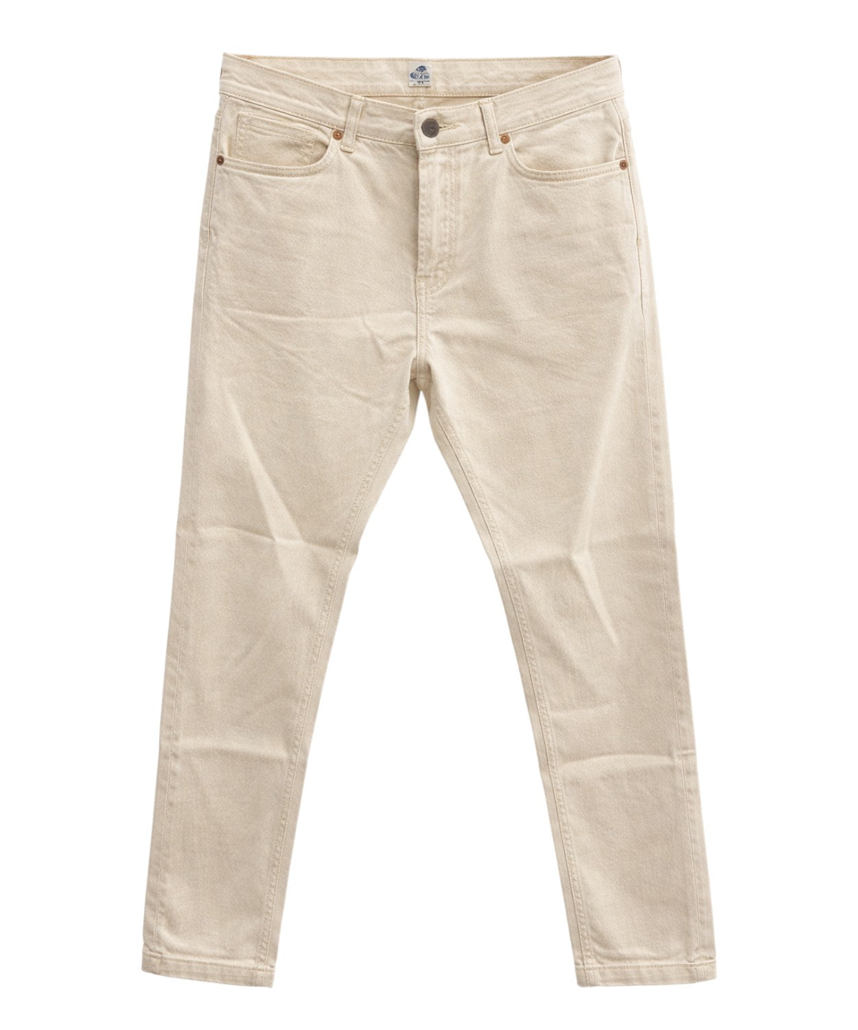 Jeans Tela Genova Ecru Slim Fit