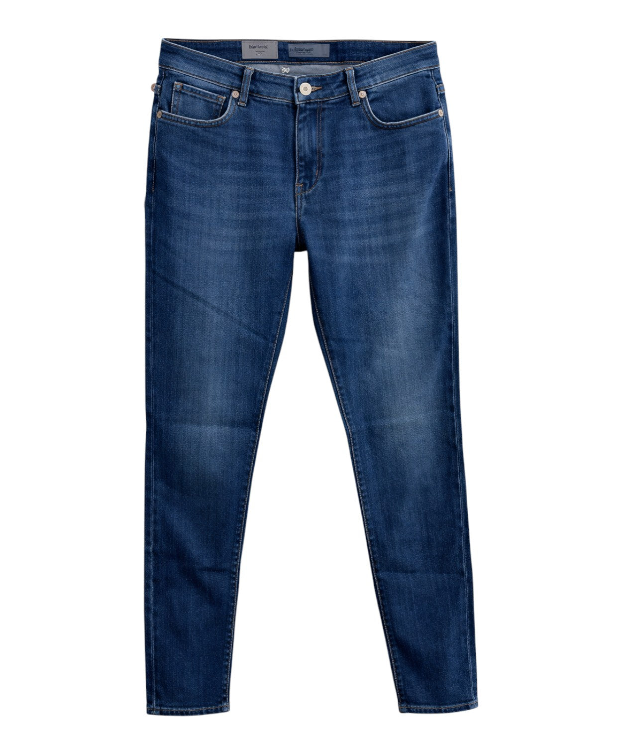 Re Hash jeans uomo slim fit blu in denim stretch