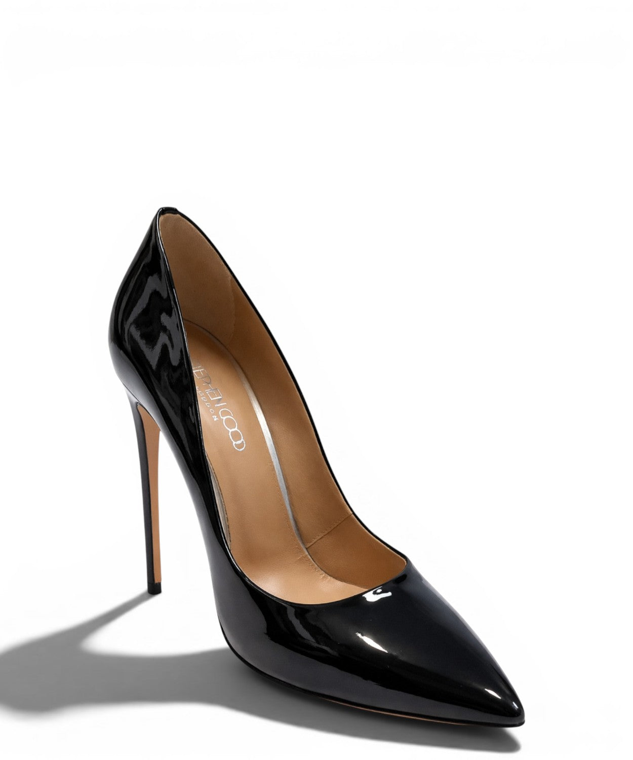Stephen Good Décolleté Femme en Vernis Noir avec Talon 110 mm