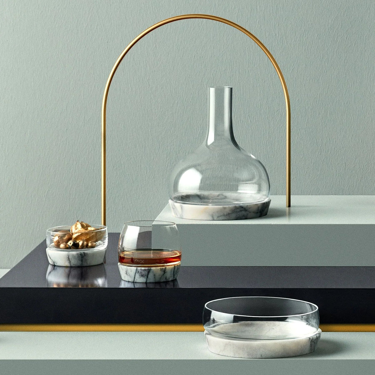 Bicchiere da whisky Chill con base in marmo