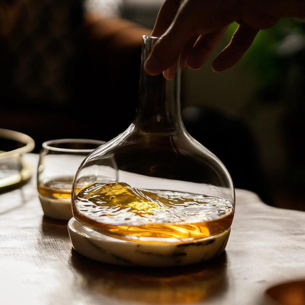 Bicchiere da whisky Chill con base in marmo