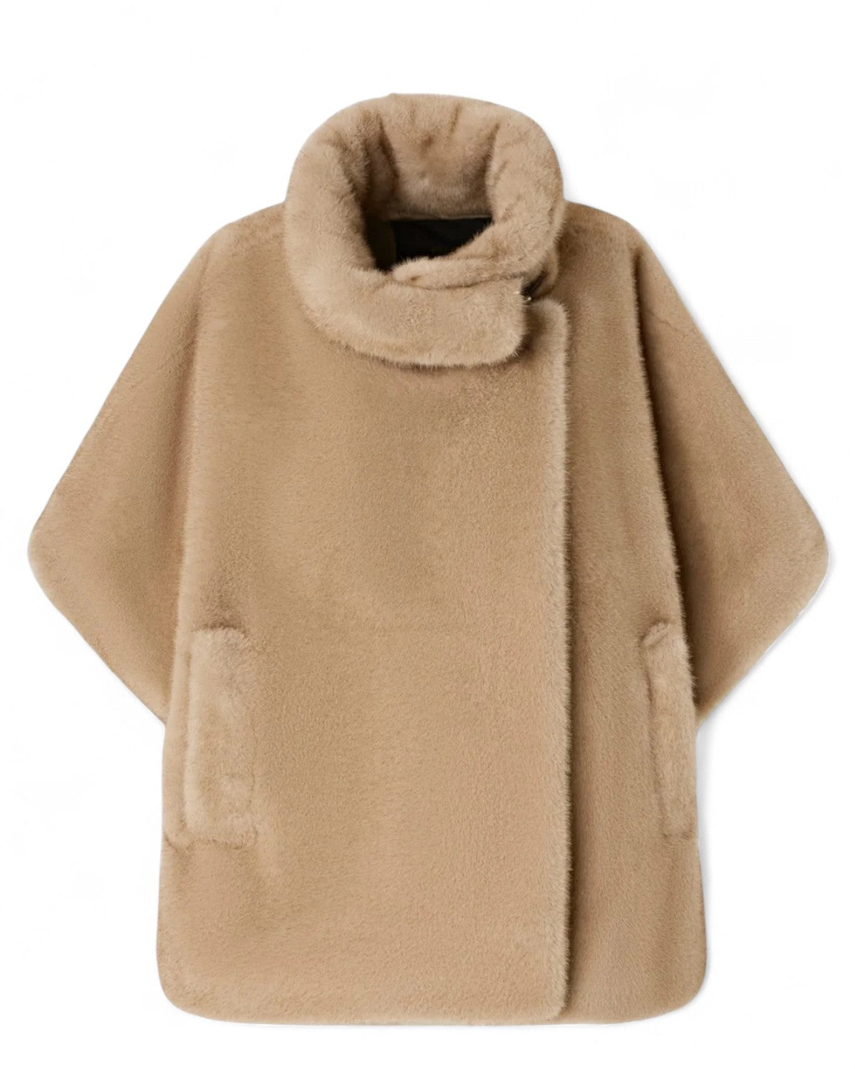 Simil Pelliccia con Collo Alto e Fibbie-Pinko-Pellicce e shearling-Vittorio Citro Boutique
