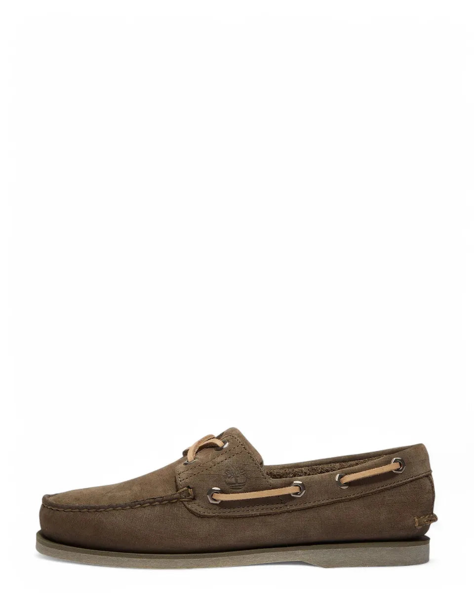 Scarpe da Barca Timberland Uomo Classic Verdi in Pelle Premium-TIMBERLAND-Mocassini-Vittorio Citro Boutique