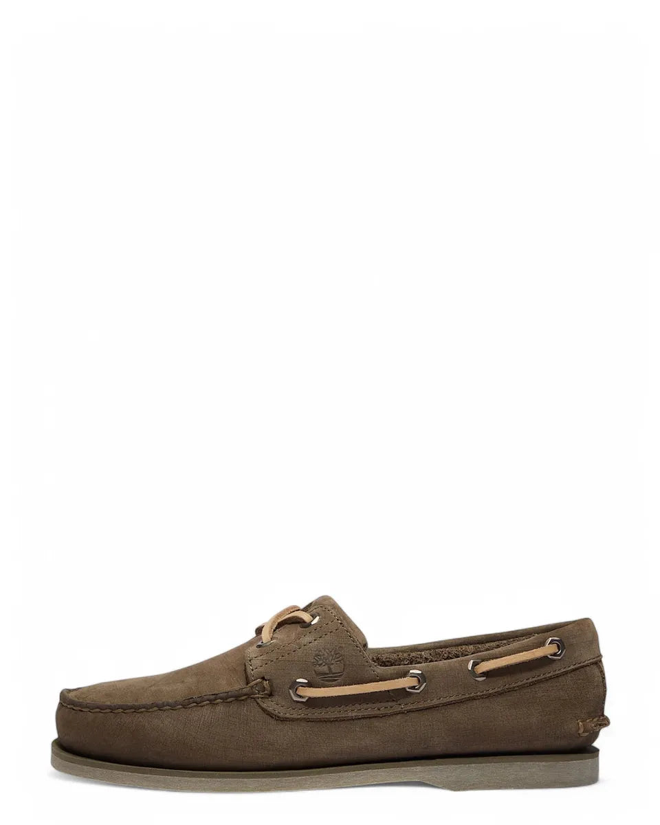 Scarpe da Barca Timberland Uomo Classic Verdi in Pelle Premium-TIMBERLAND-Mocassini-Vittorio Citro Boutique