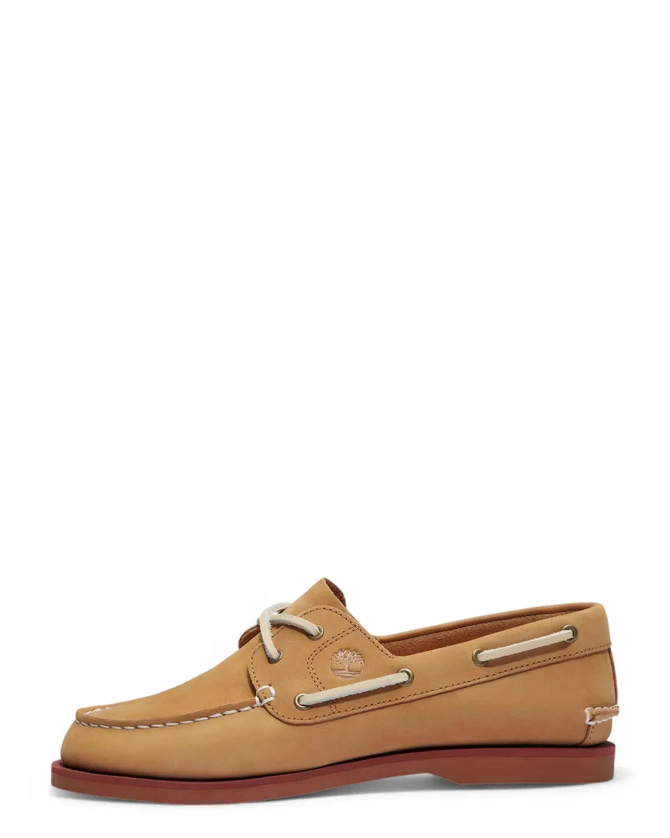 Scarpe da Barca Classic in Pelle Beige-TIMBERLAND-Mocassini-Vittorio Citro Boutique