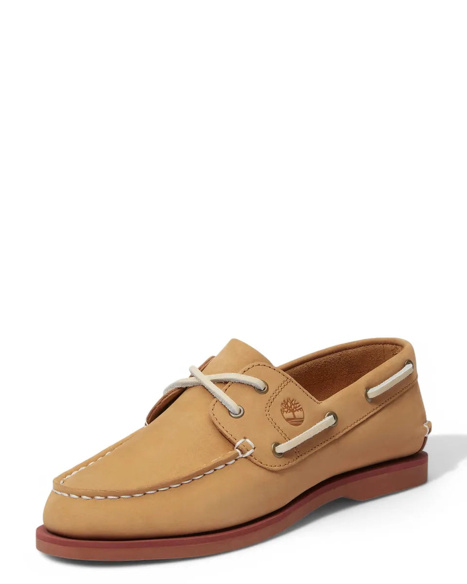Scarpe da Barca Classic in Pelle Beige-TIMBERLAND-Mocassini-Vittorio Citro Boutique