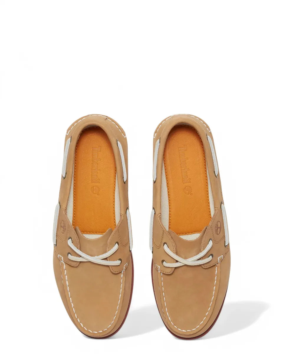 Scarpe da Barca Classic in Pelle Beige-TIMBERLAND-Mocassini-Vittorio Citro Boutique