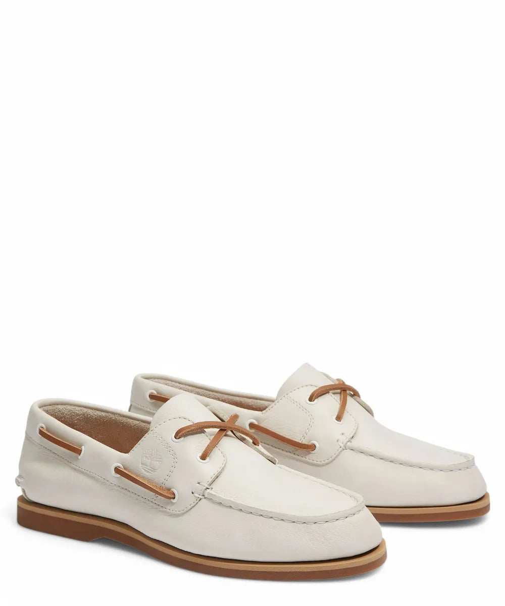 Scarpe da Barca Classic in Pelle Beige-TIMBERLAND-Mocassini-Vittorio Citro Boutique