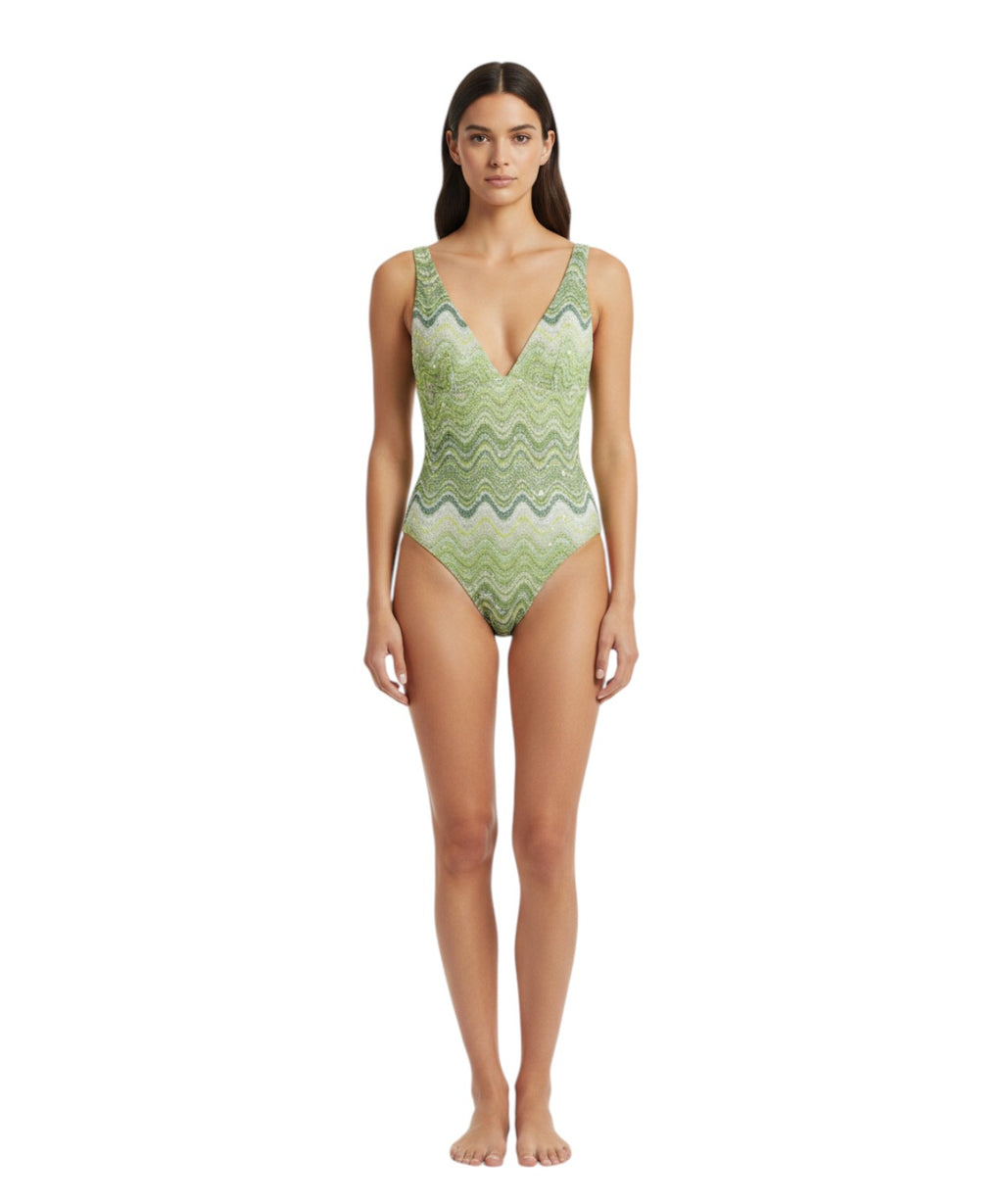 Maillot de bain une pièce MC2 Saint Barth avec paillettes