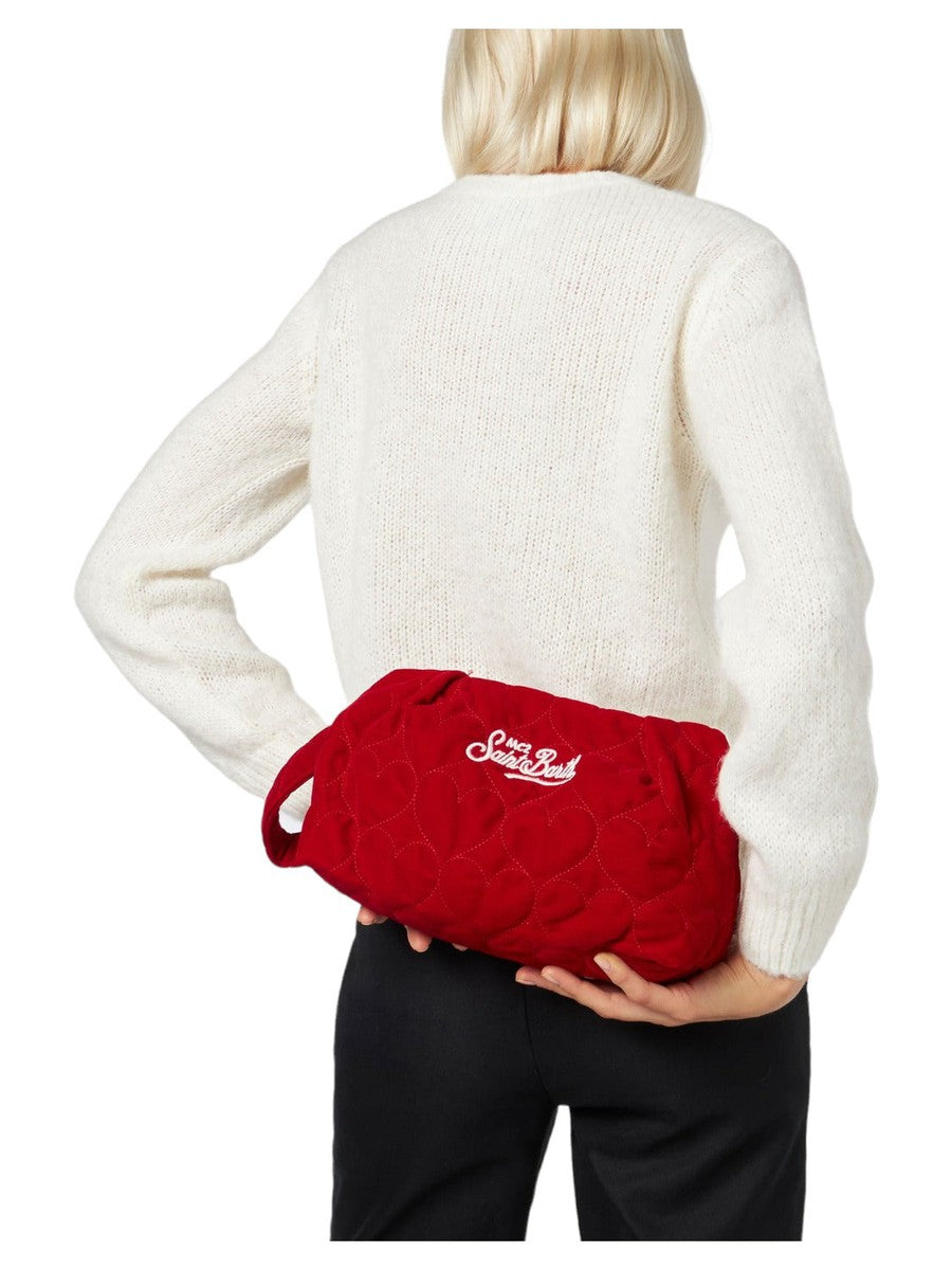 Pochette in velluto trapuntato-Mc2 Saint Barth-Pochette-Vittorio Citro Boutique