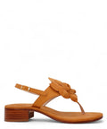 Sandalo Infradito Capri in Pelle con Fiore-Capri Vittorio Citro-Sandali-Vittorio Citro Boutique